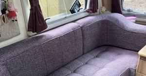 Motorhome sofa upholstery